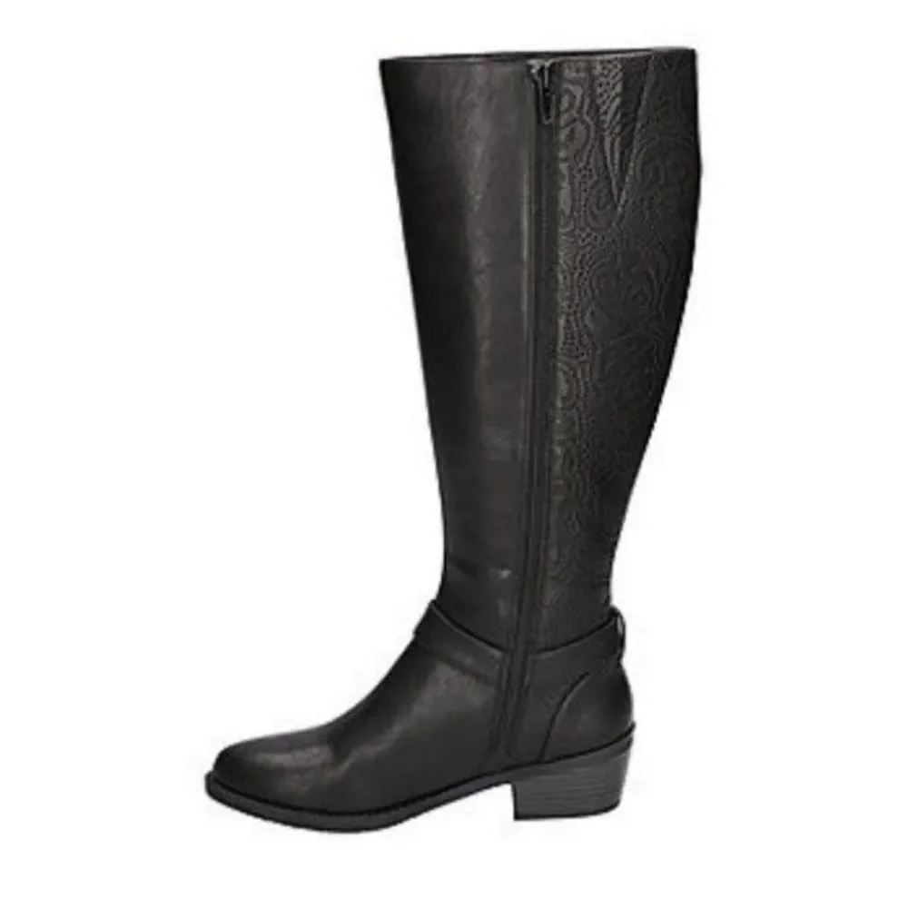 Easy Street Womens Luella Block Heel Riding Boots sz 9